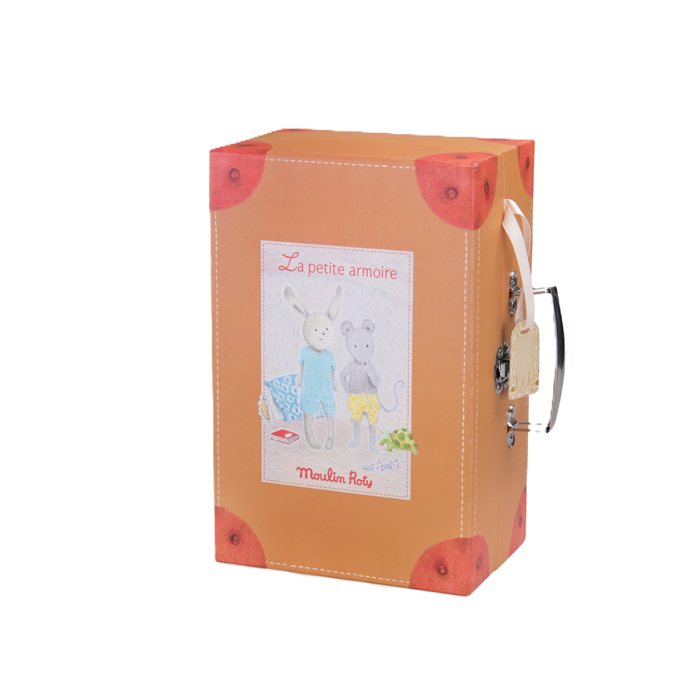 Valise vide orange La Grande Famille 