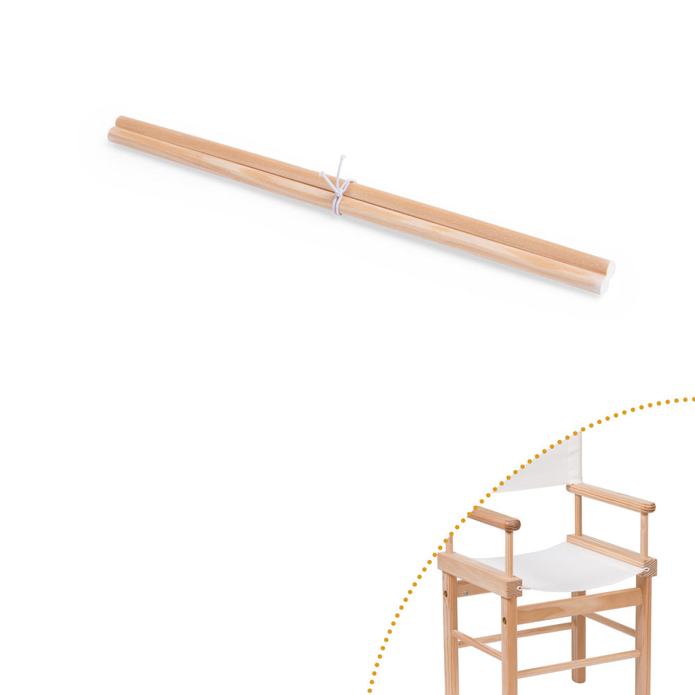 Lot de 2 baguettes pour fauteuil metteur en scène