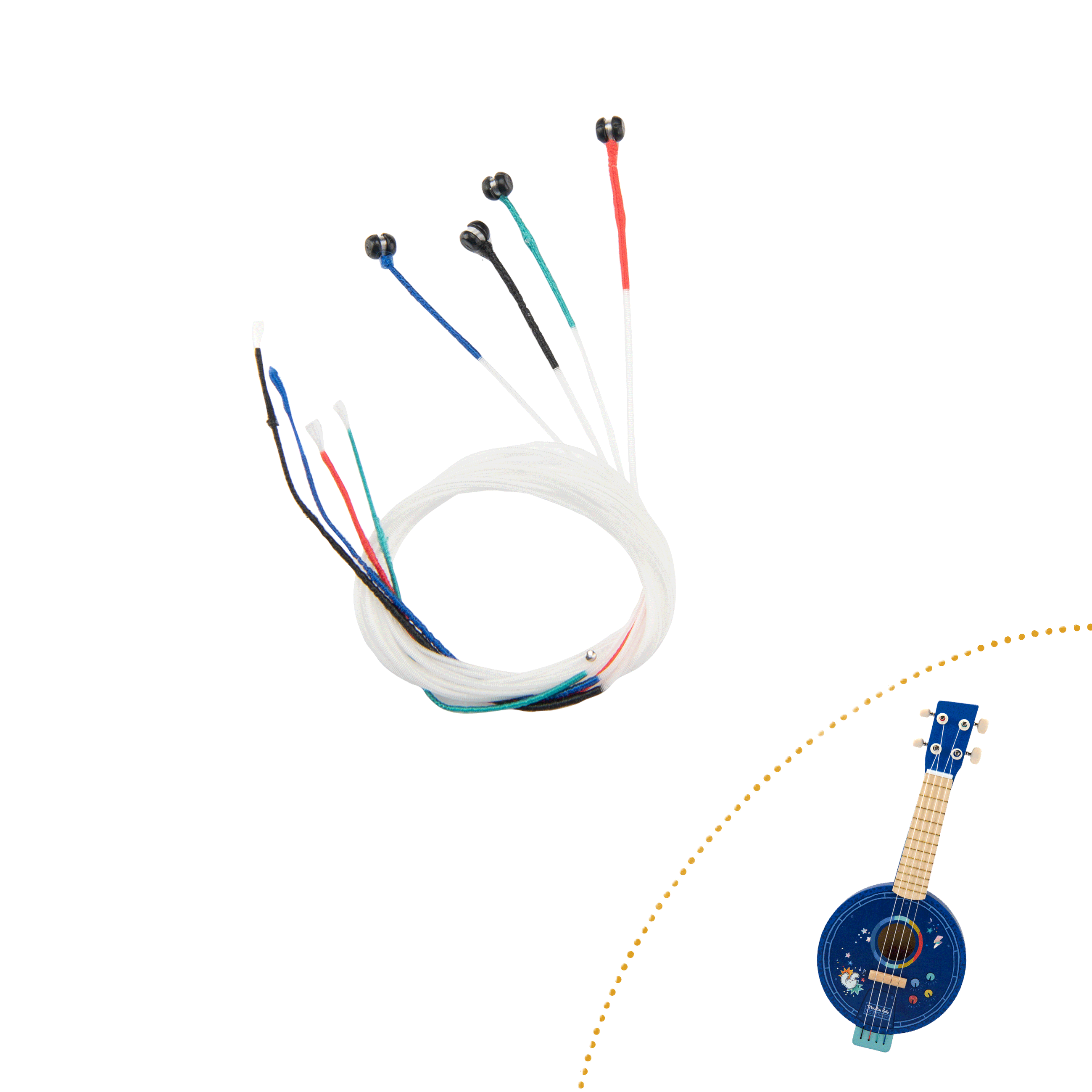 Lot de 4 cordes pour Banjo