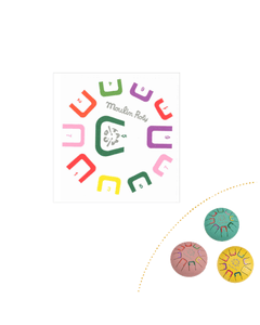 Stickers chiffres Petit tambour à languettes 15 cm