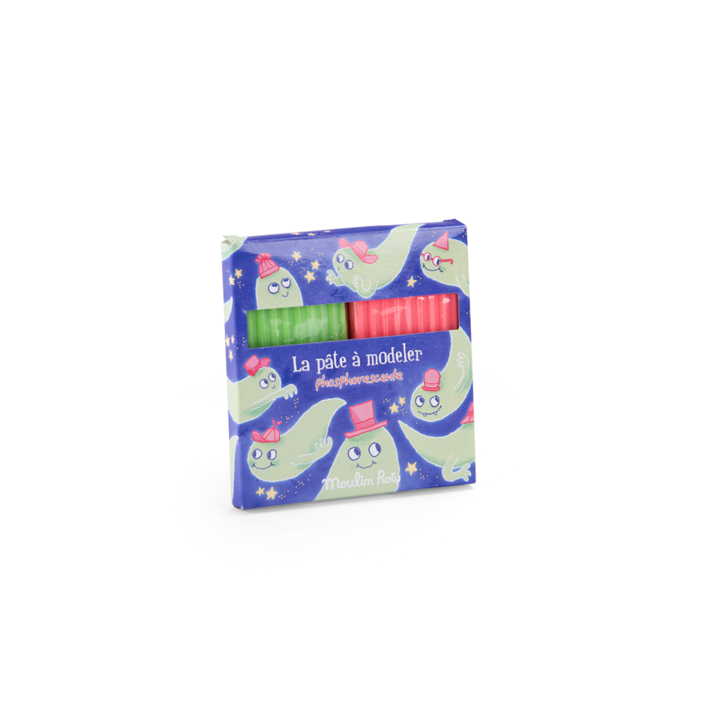 2 pates a modeler phosphorescentes Les petites merveilles Moulin Roty