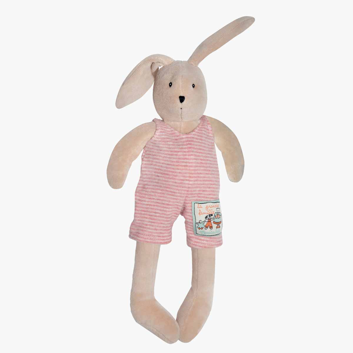 Peluche Sylvain le lapin Les Petits Freres La Grande Famille Moulin Roty