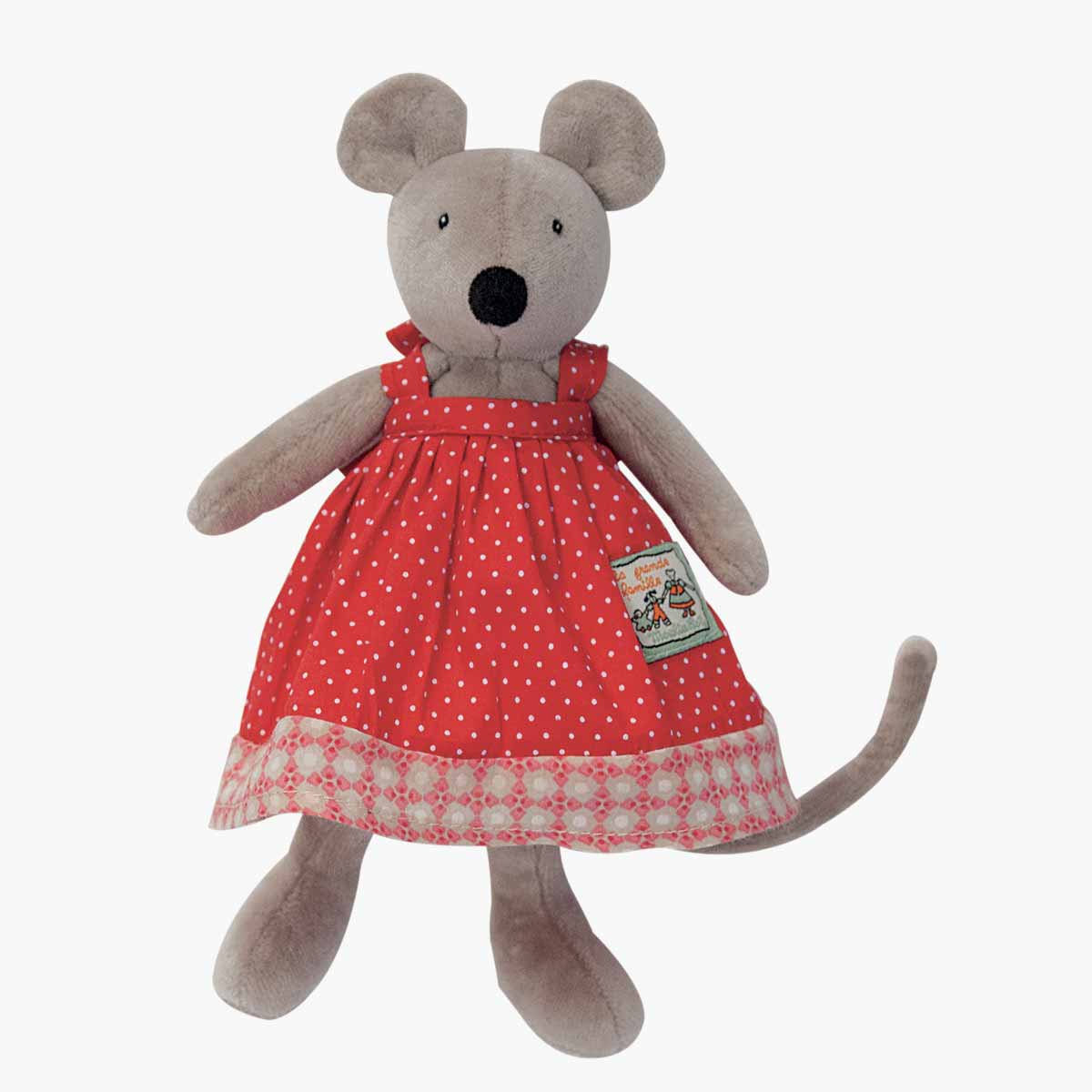 Peluche Nini la souris Les ToutPetits La Grande Famille Moulin Roty 
