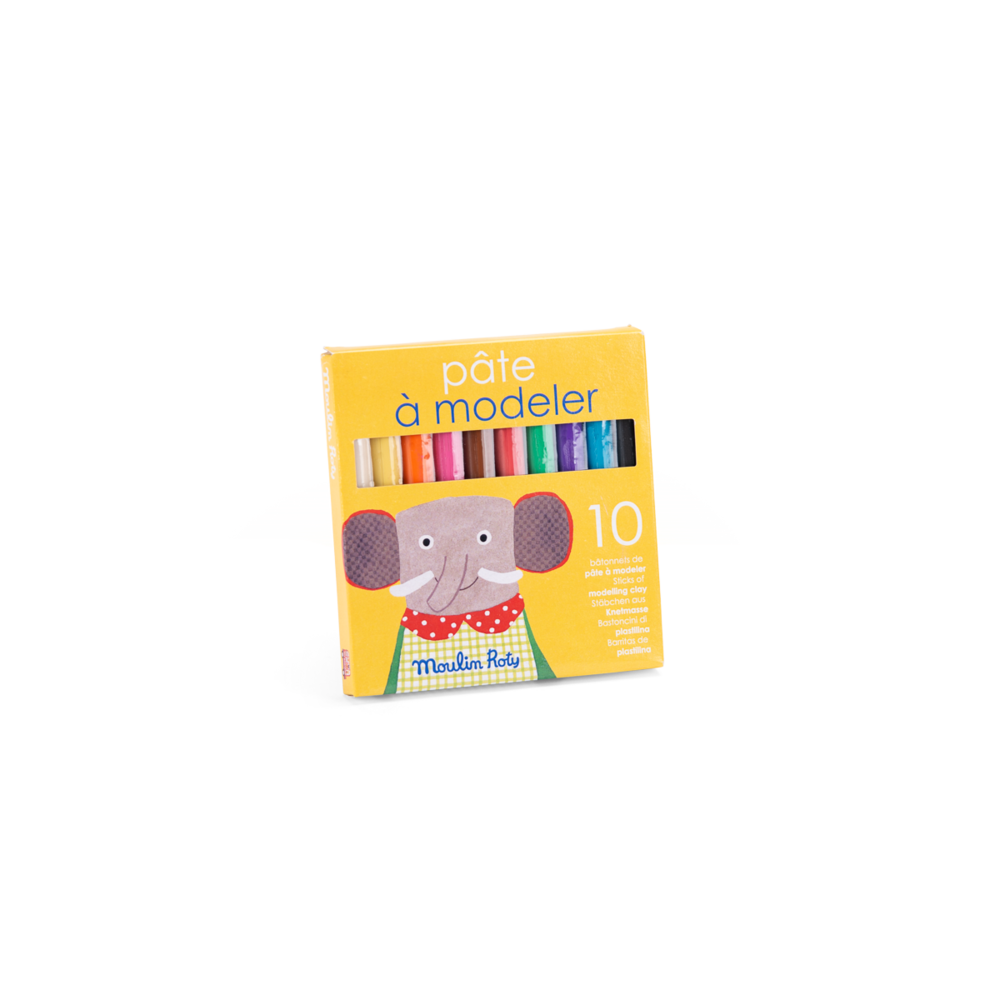 10 bâtonnets de pâte à modeler