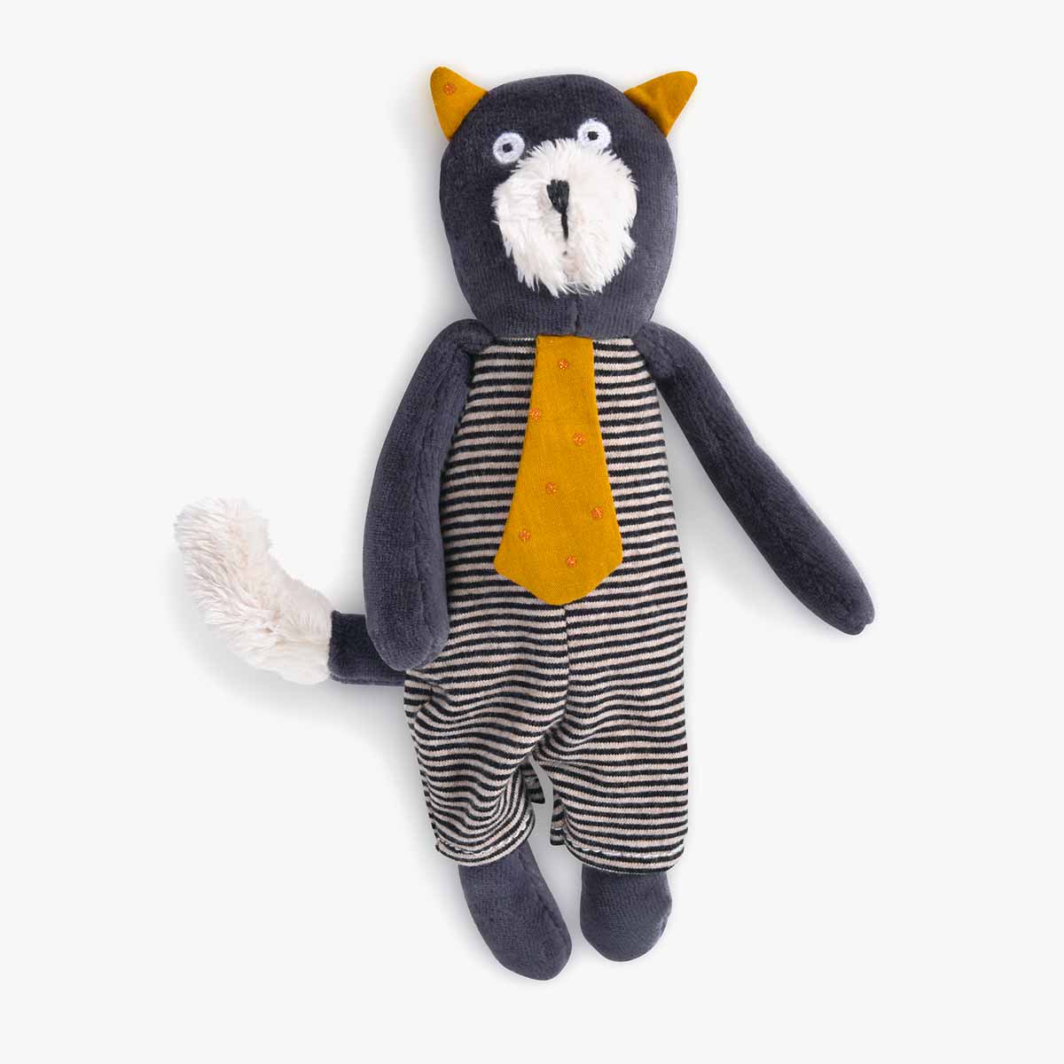 Petite peluche chat gris Alphonse Les Moustaches Moulin Roty