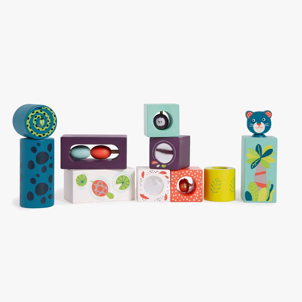 Cubes d'activites Dans la jungle Moulin Roty