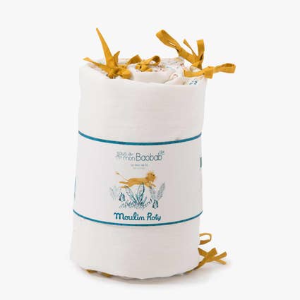 Tour de lit beige Sous mon baobab Moulin Roty