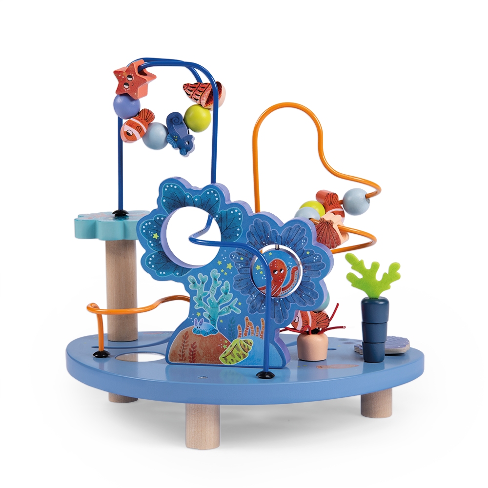 Circuit de perles en bois