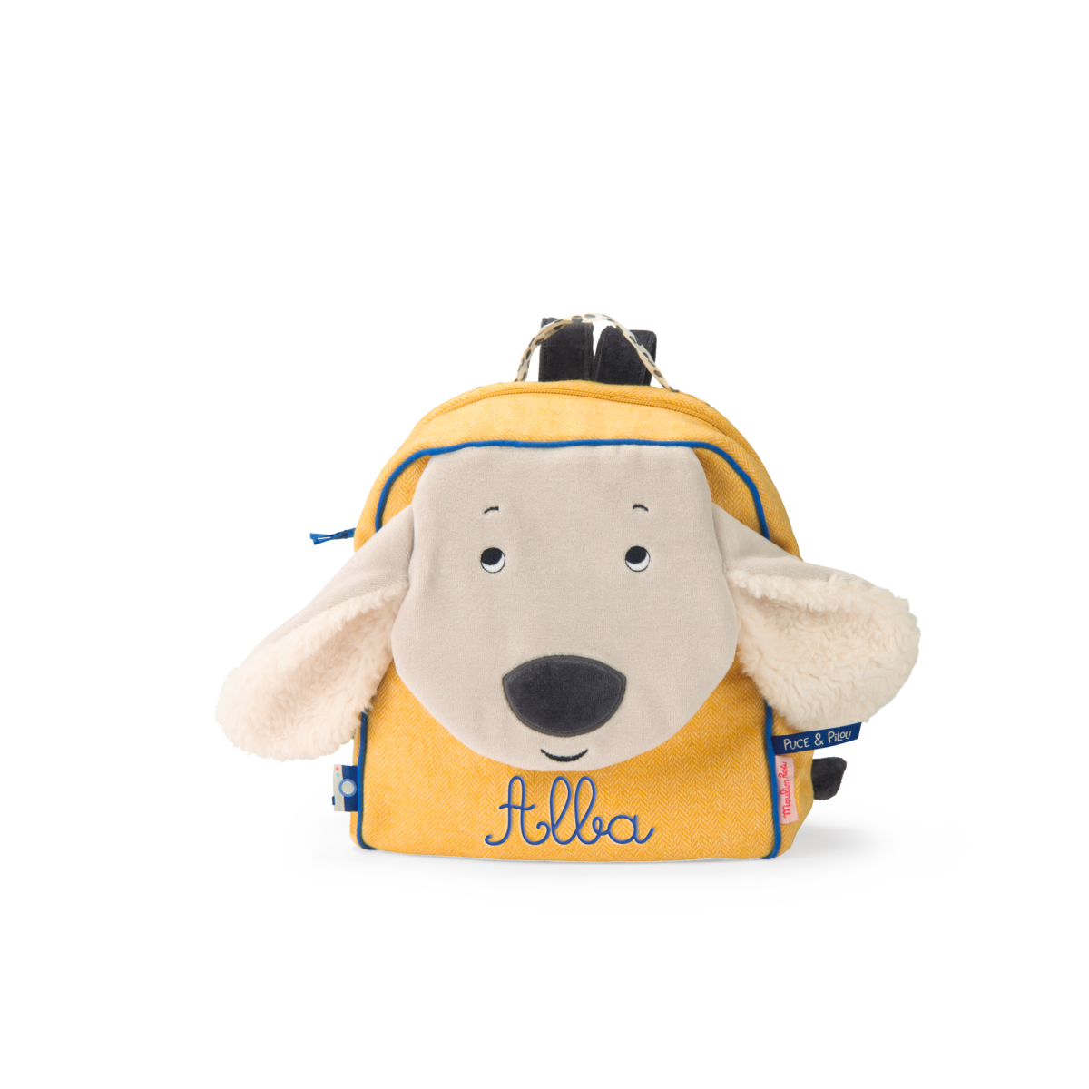 Sac a dos  a broder Chien jaune Pilou Puce  Pilou Moulin Roty
