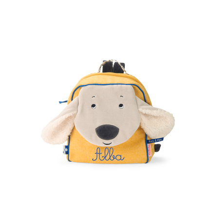 Sac a dos a broder Chien jaune Pilou Puce Pilou Moulin Roty