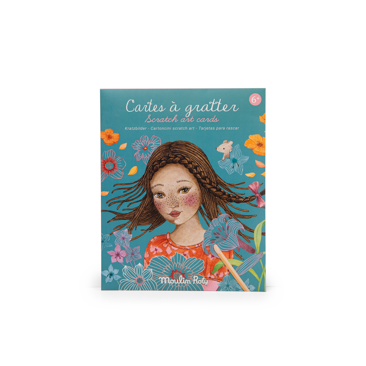 6 cartes a gratter Les Rosalies Moulin Roty