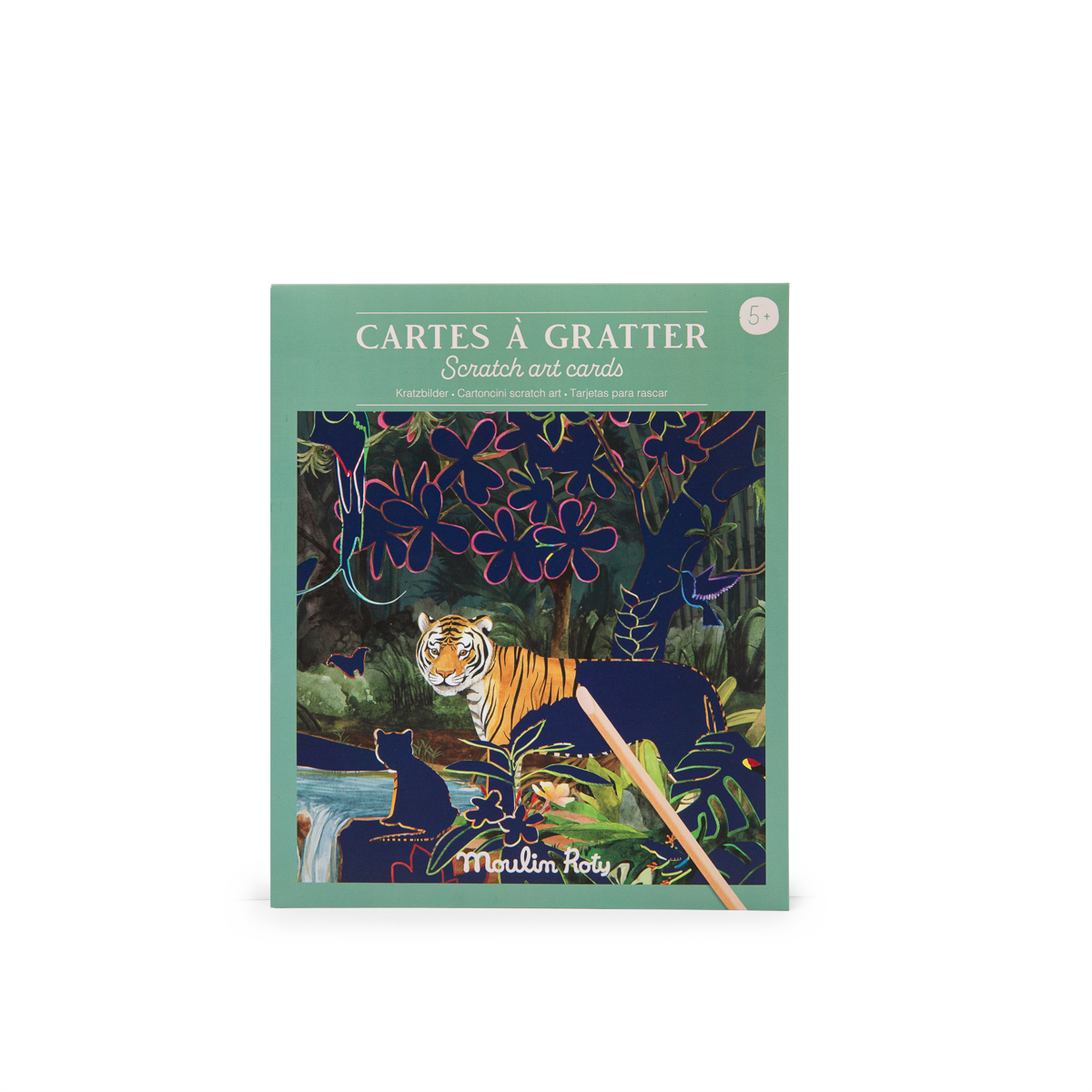 6 cartes a gratter Tout autour du monde Moulin Roty
