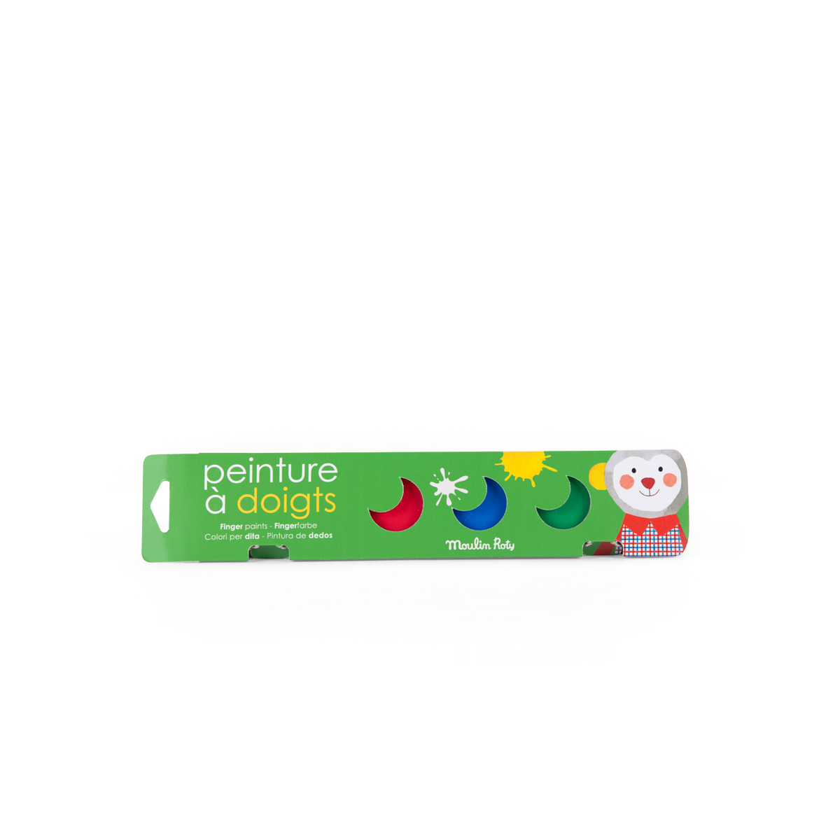 6 pots de peinture a doigts Les Popipop Moulin Roty