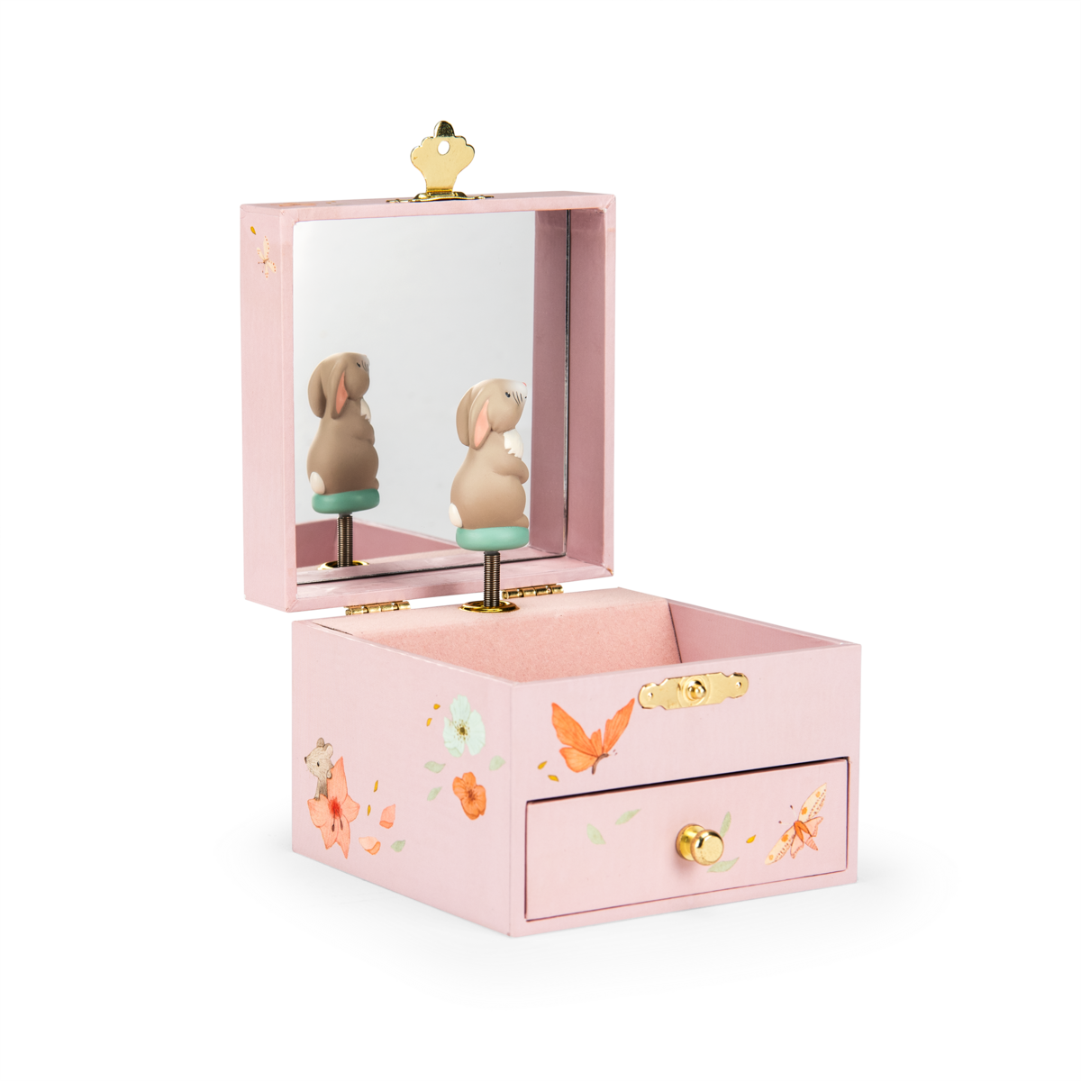 Boîte à musique coffret Fleur le lapin