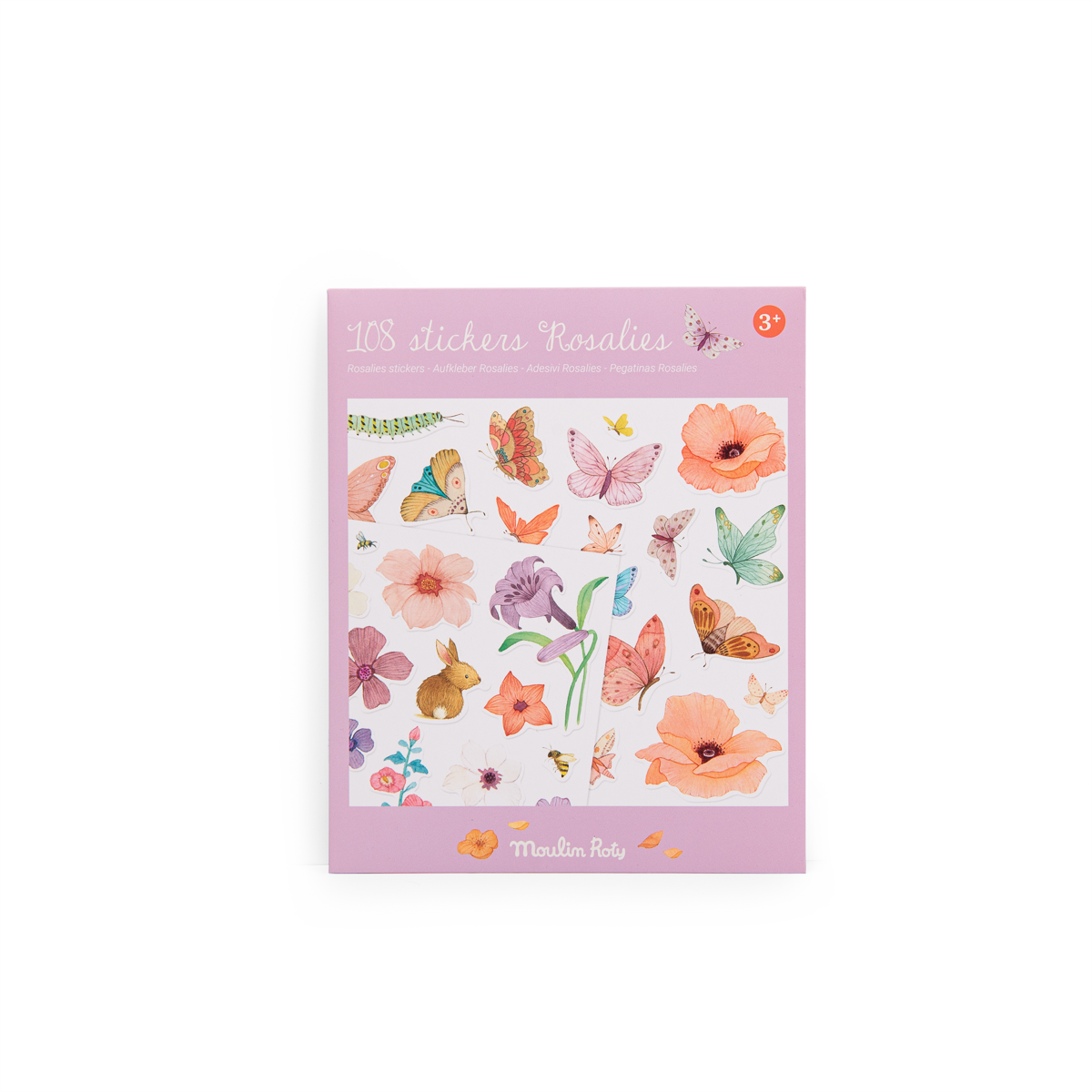 Pochette 108 stickers Les Rosalies Moulin Roty