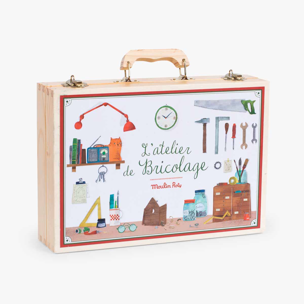 Grande valise bricolage 14 outils Jouets d'hier Moulin Roty