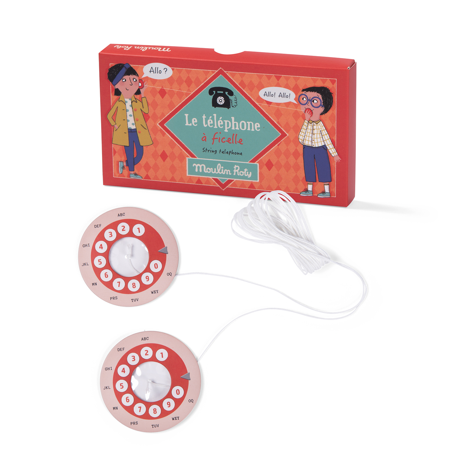 Téléphone à ficelle Les Petites Merveilles Moulin Roty