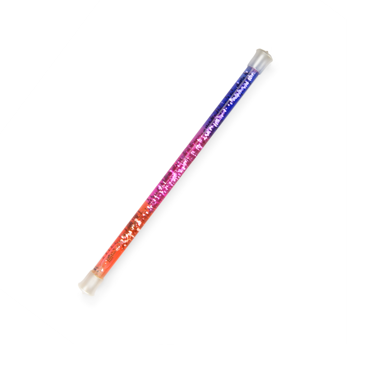 Baguette à paillettes violette et rouge