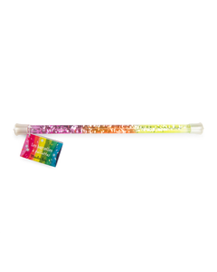 Baguette à paillettes rose et jaune