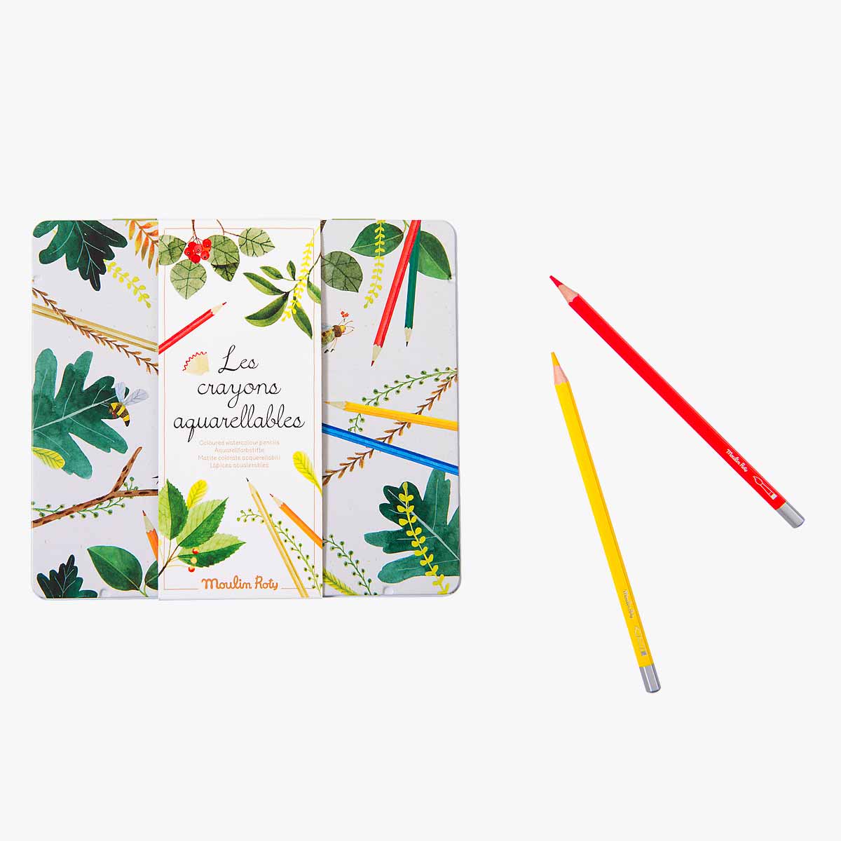 Boite 24 crayons aquarellables Le jardin du Moulin Moulin Roty