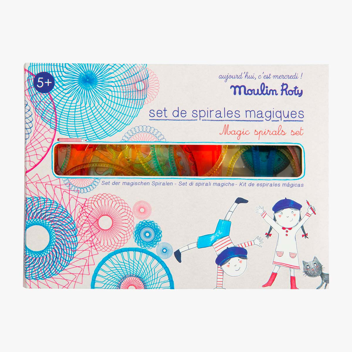 Set de spirales magiques Aujourd'hui c'est mercredi Moulin Roty