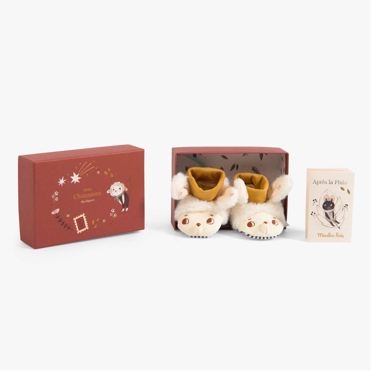 Chaussons mouton Apres la pluie Moulin Roty