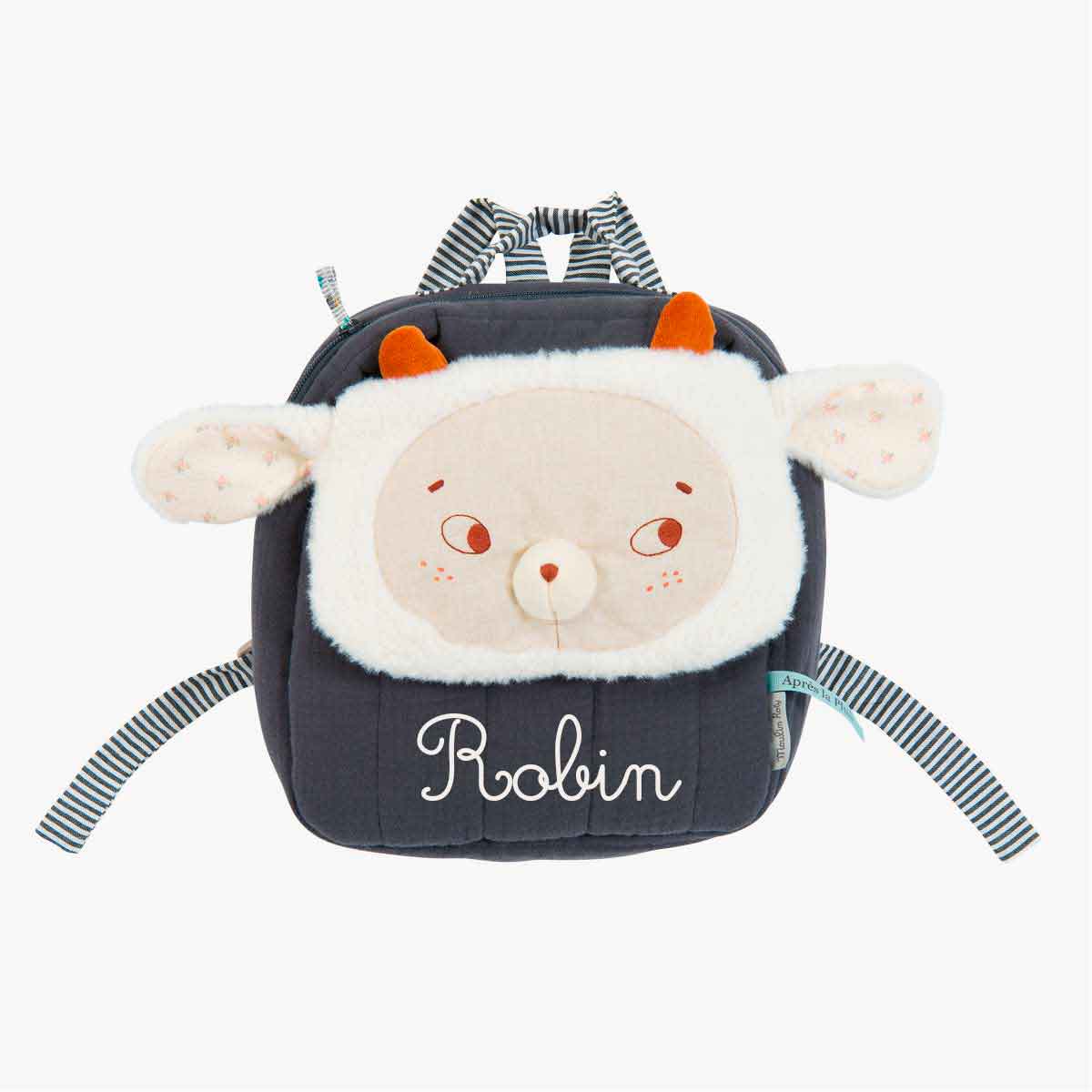 Sac a dos a broder mouton Apres la pluie Moulin Roty