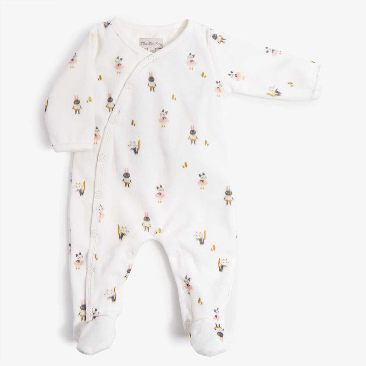 Pyjama velours Apres la pluie Moulin Roty