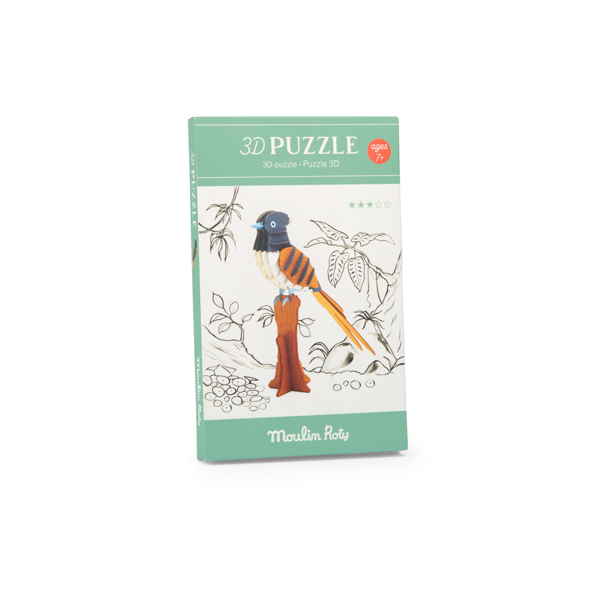 Puzzle 3D Gobe-mouche de paradis
