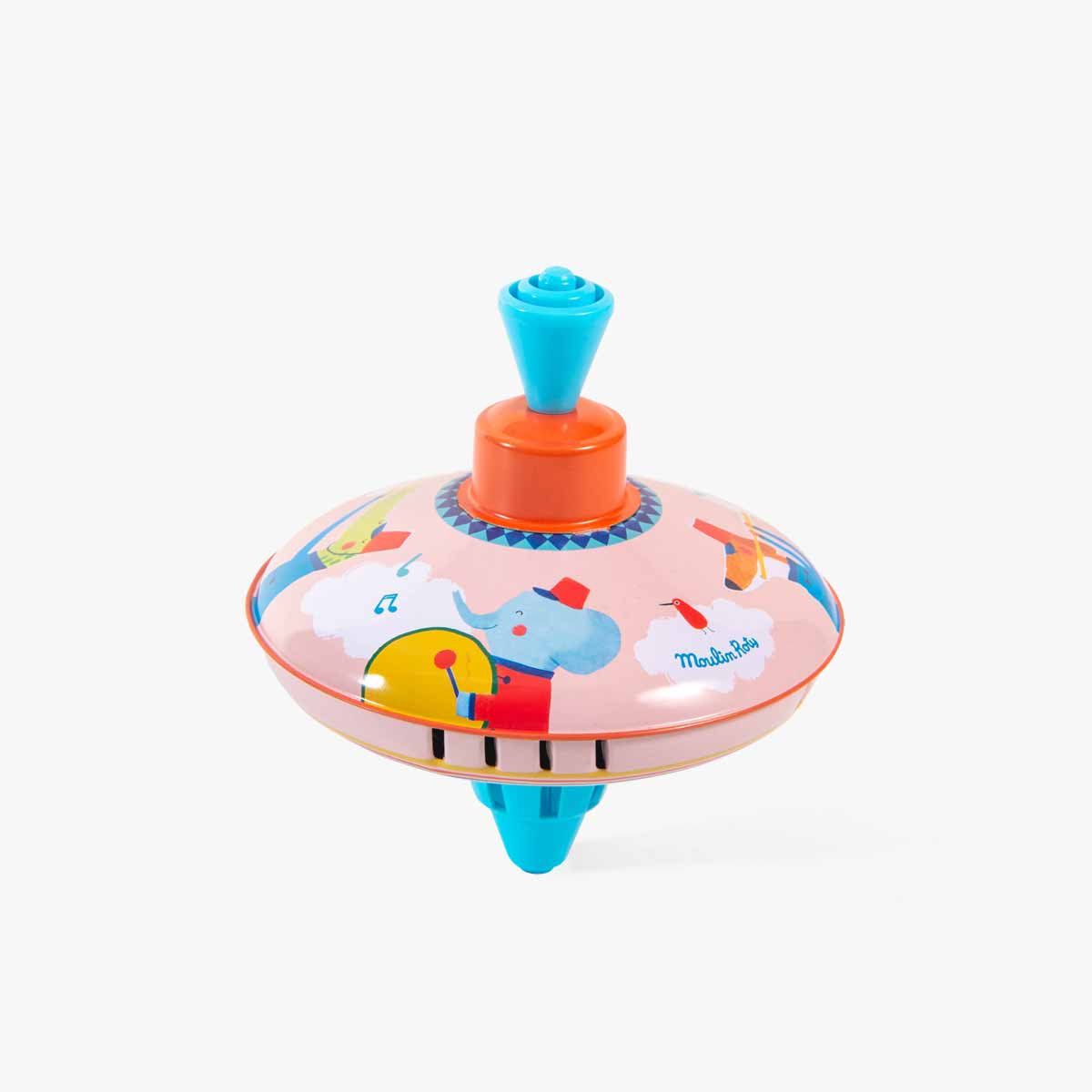 Petite toupie fanfare Les jouets metal Moulin Roty