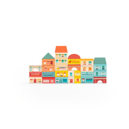 Blocs de construction village 34 pcs Avenue du Moulin Moulin Roty