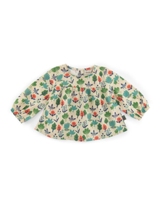 Blouse chaine et trame imprim fleurs Odette