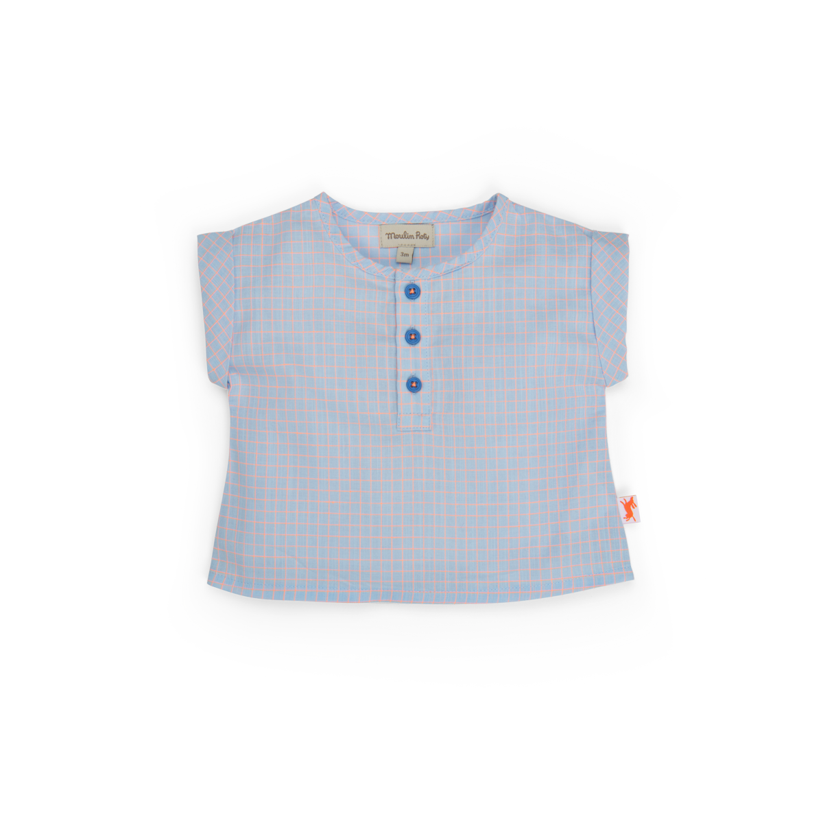 Blouse imprime carreaux  Loris