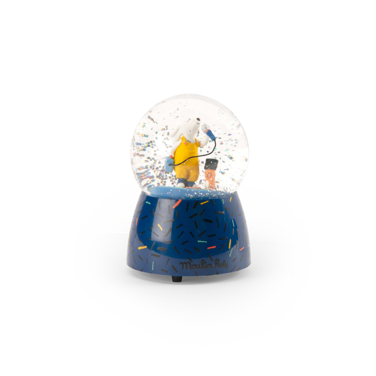 Boule a neige musicale Puce  Pilou Moulin Roty
