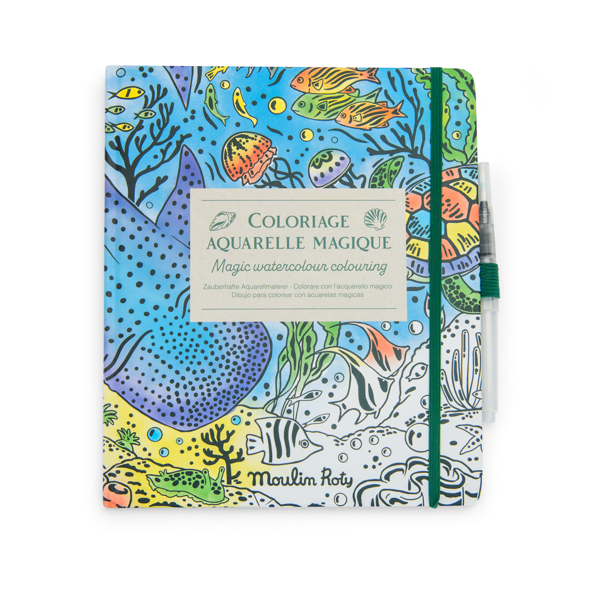 Cahier coloriage aquarelle magique