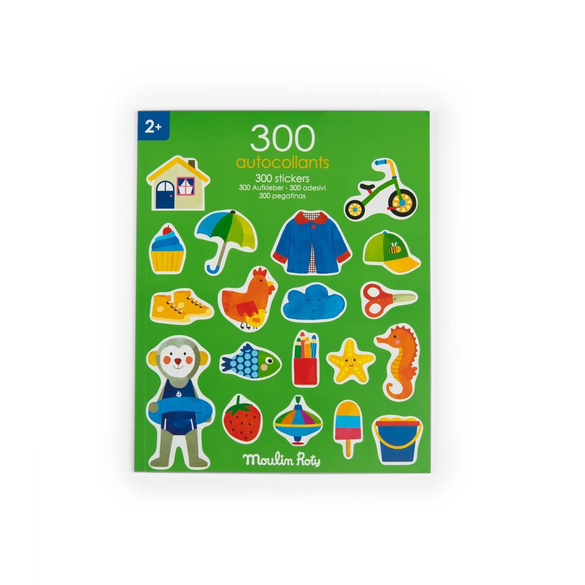 Cahier de 300 stickers Les Popipop Moulin Roty