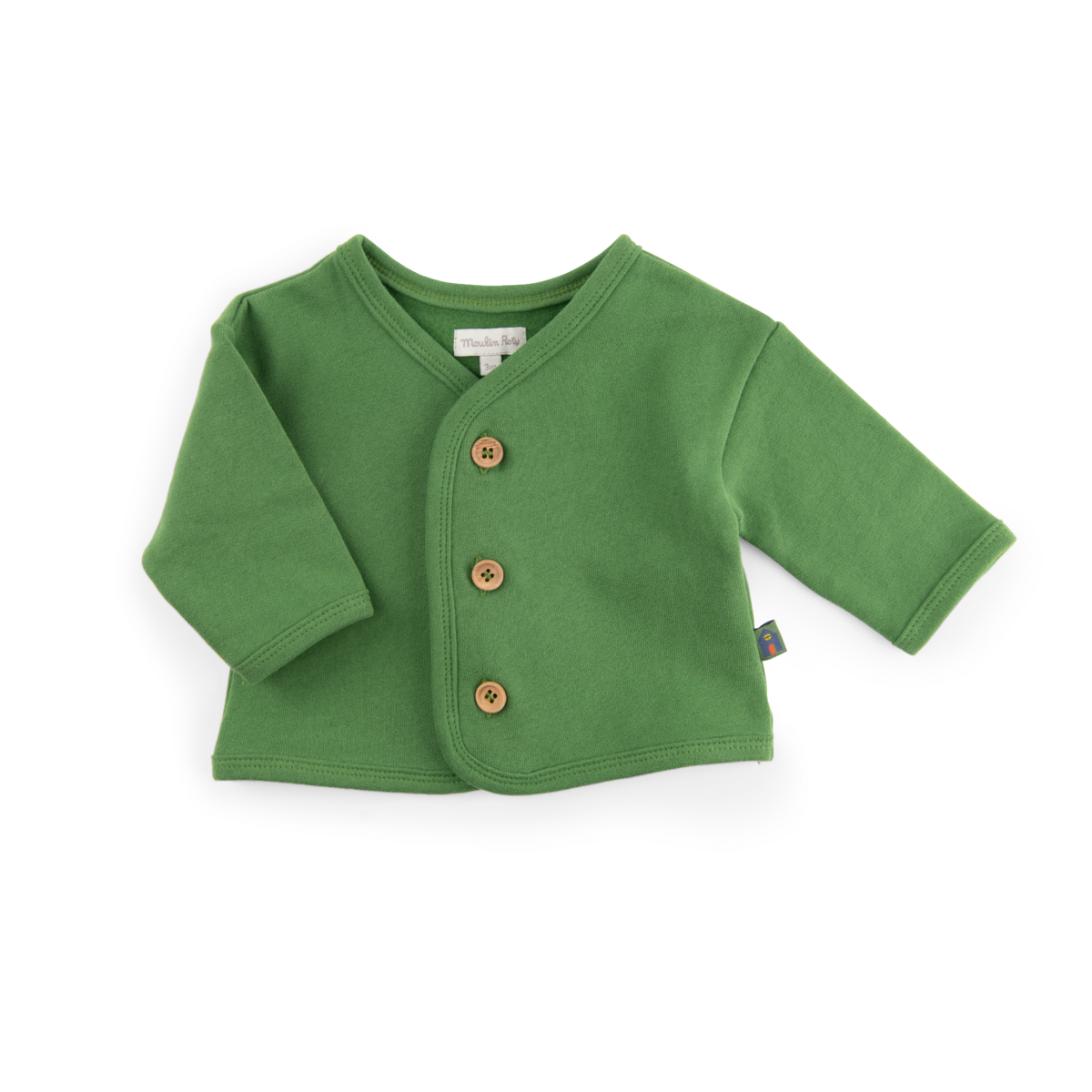 Cardigan 36m molleton vert  Oscar