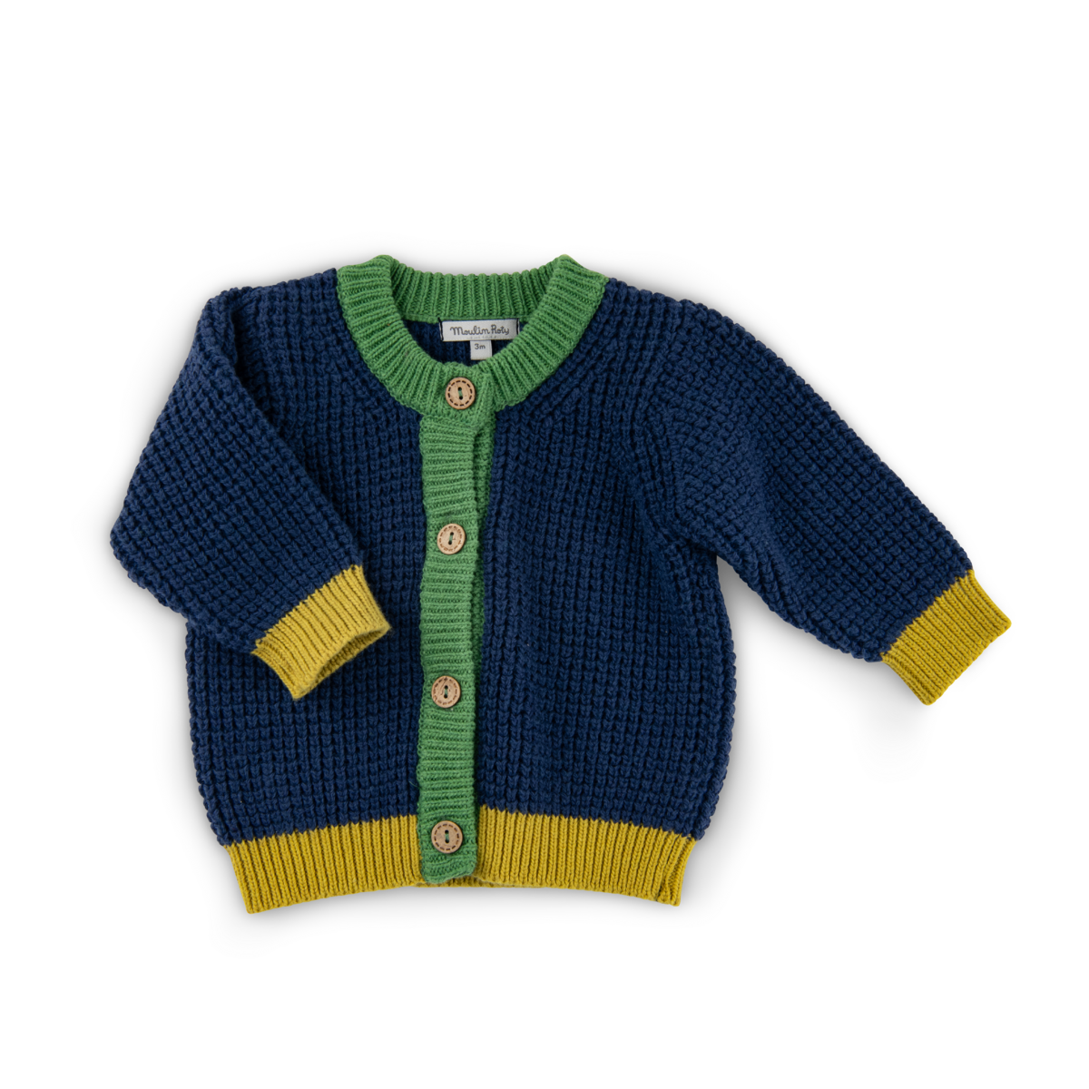 Cardigan maille tricolore  Orion