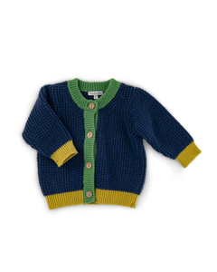 Cardigan maille tricolore Orion