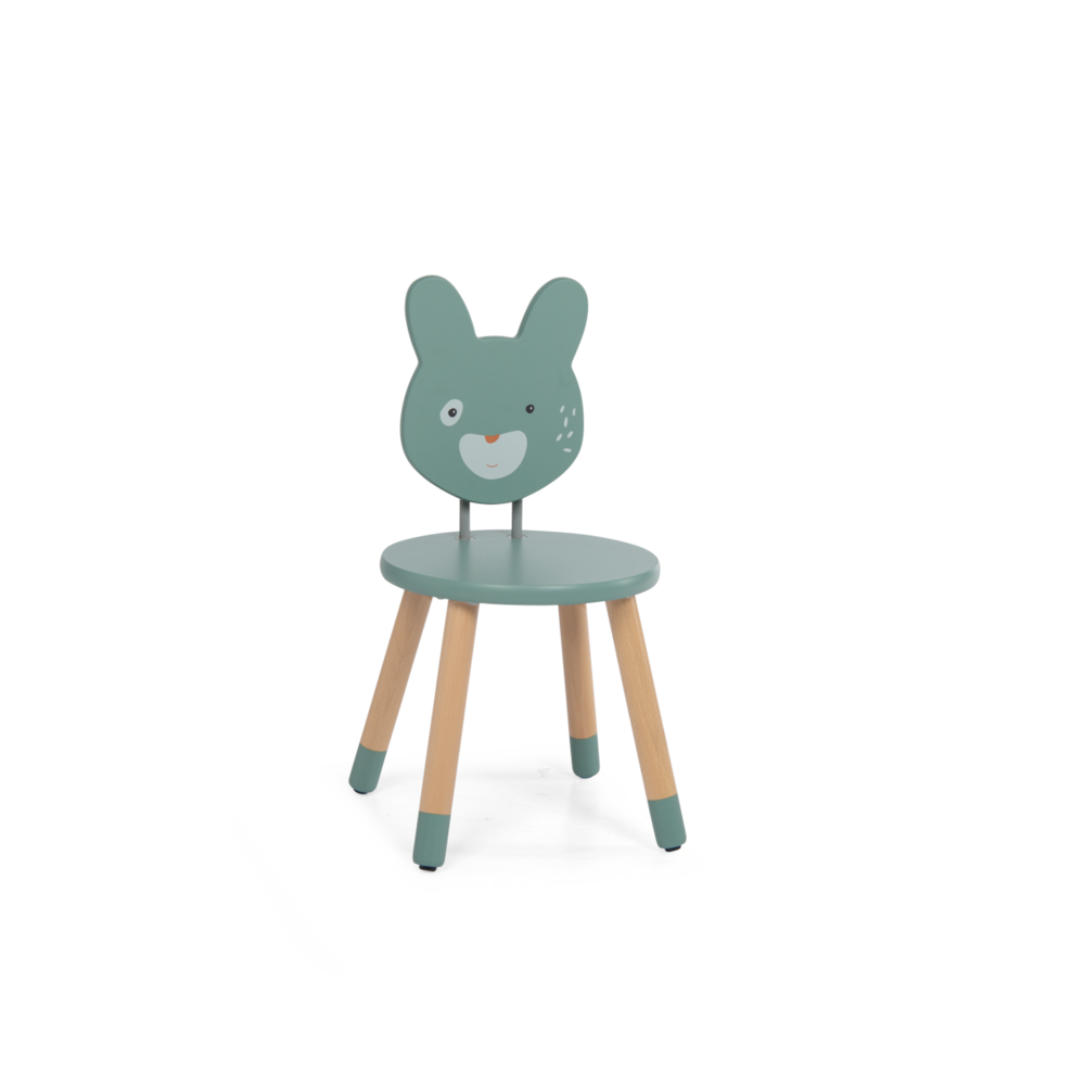 Chaise sauge Trois petits lapins Moulin Roty
