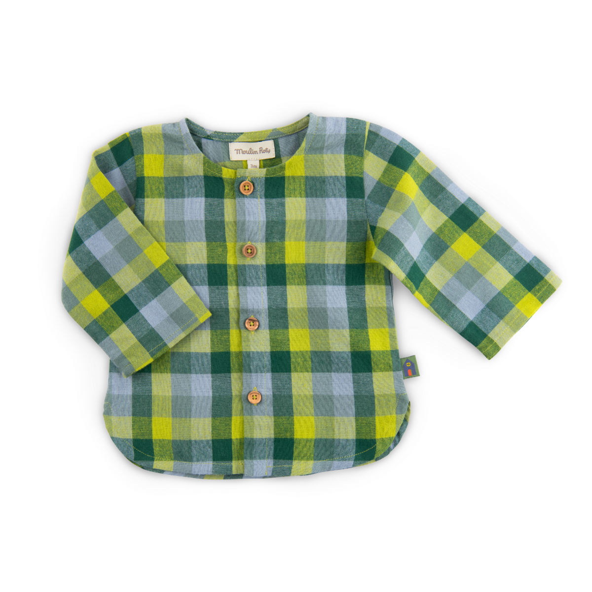 Chemise chaine et trame imprim carreaux  Osman