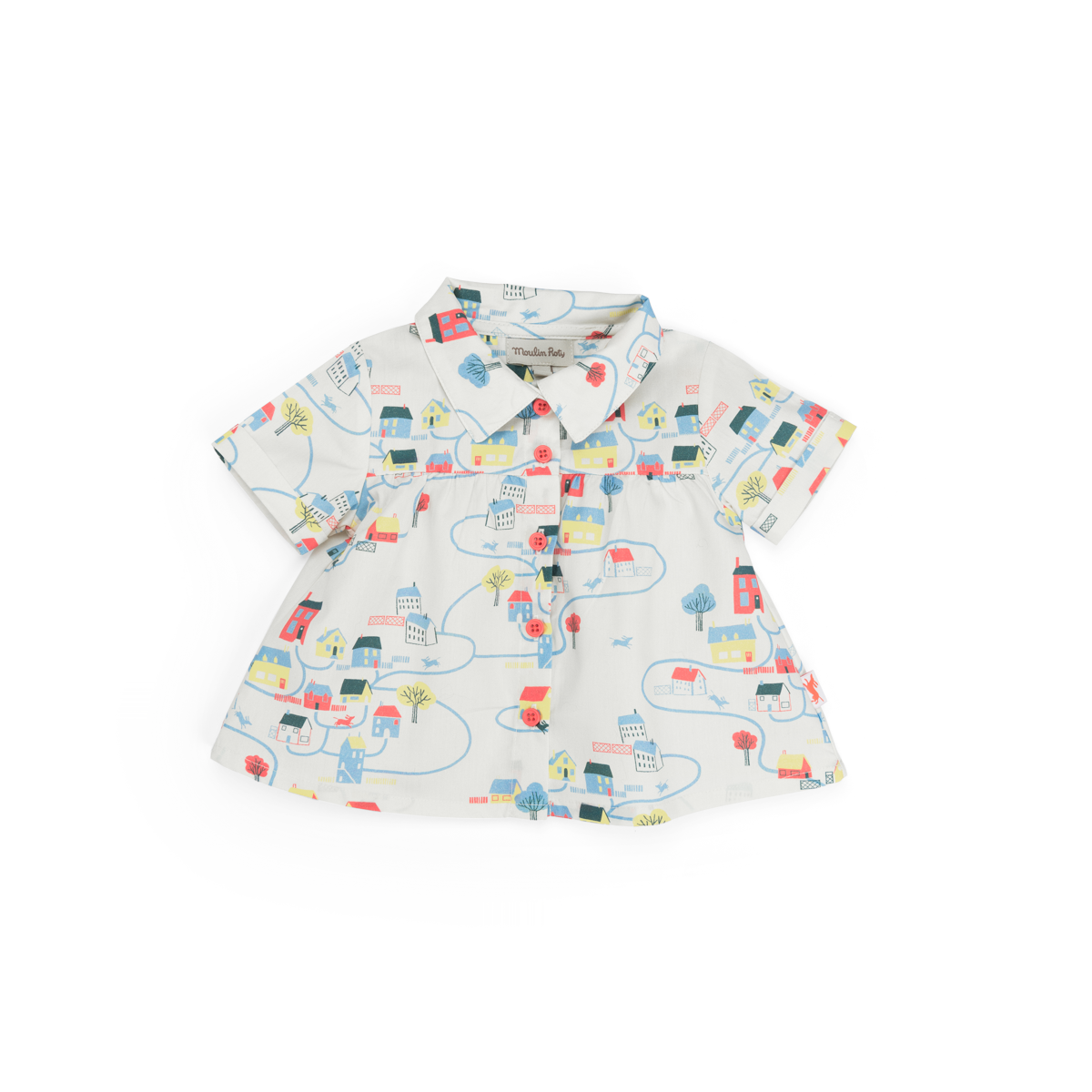 Chemise creme imprime paysage  Lou