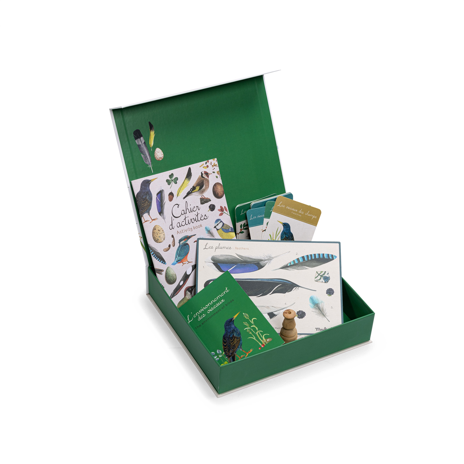 Coffret Decouverte oiseaux Le Jardin du Moulin Moulin Roty