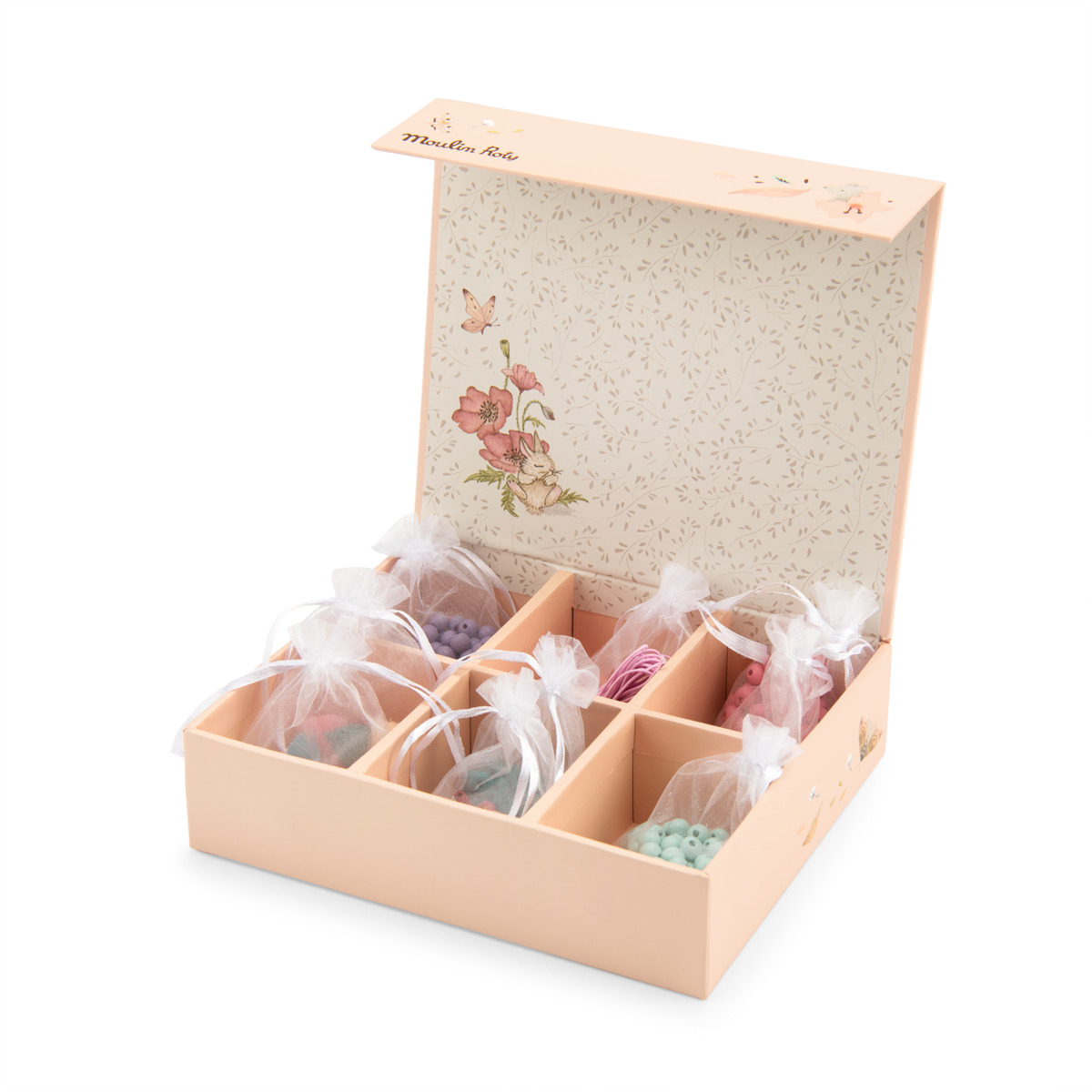 Coffret perles en bois
