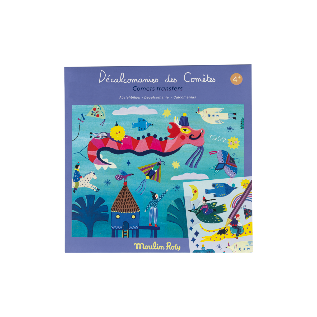 Decalcomanies Les cometes filantes Moulin Roty