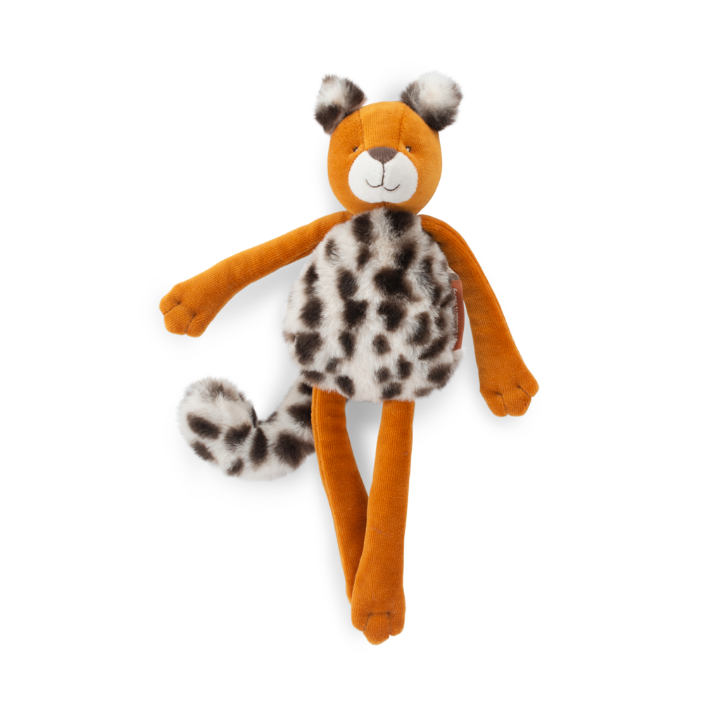 Doudou hochet leopard Taigo La foret Mawa Moulin Roty