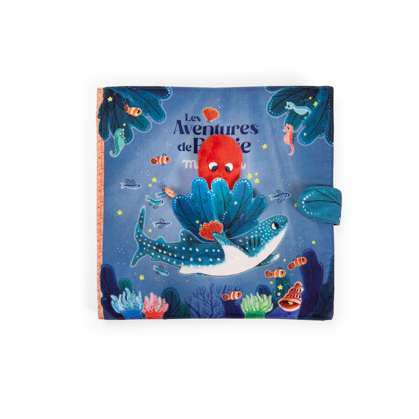 Grand livre tissu d'activites Les aventures de Paulie Moulin Roty