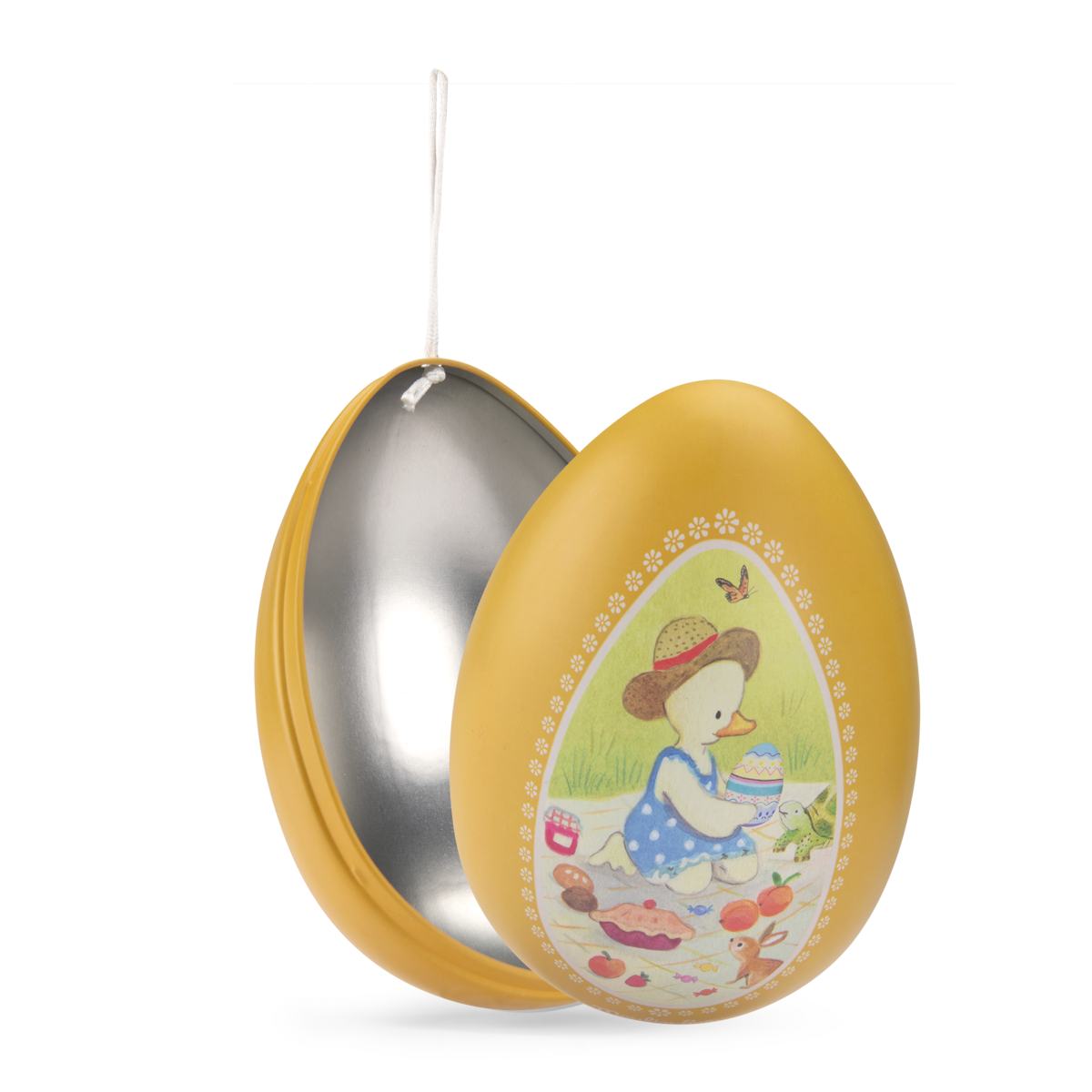Grand œuf metal jaune La Grande Famille Moulin Roty
