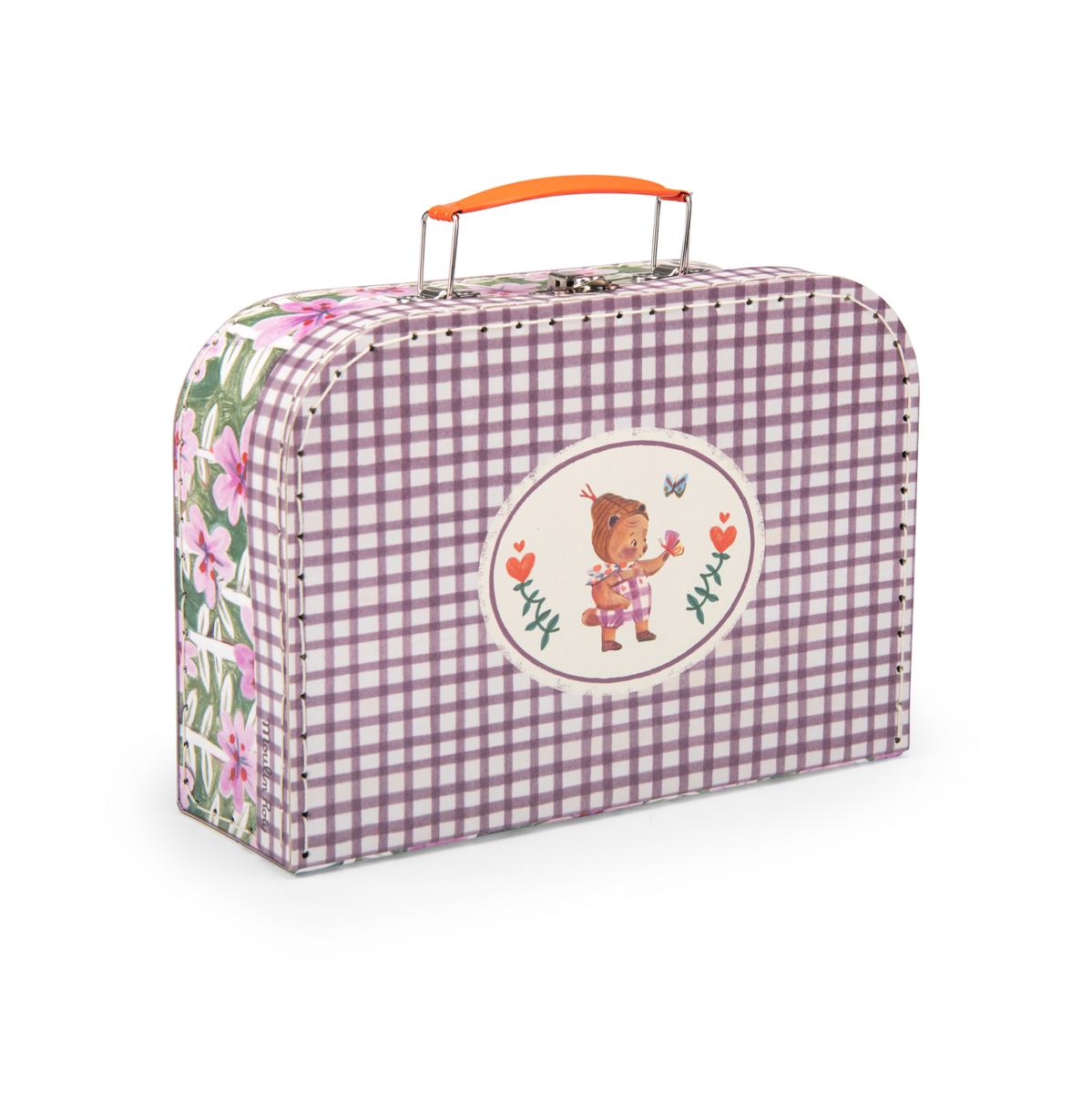 Grande valise fleurs