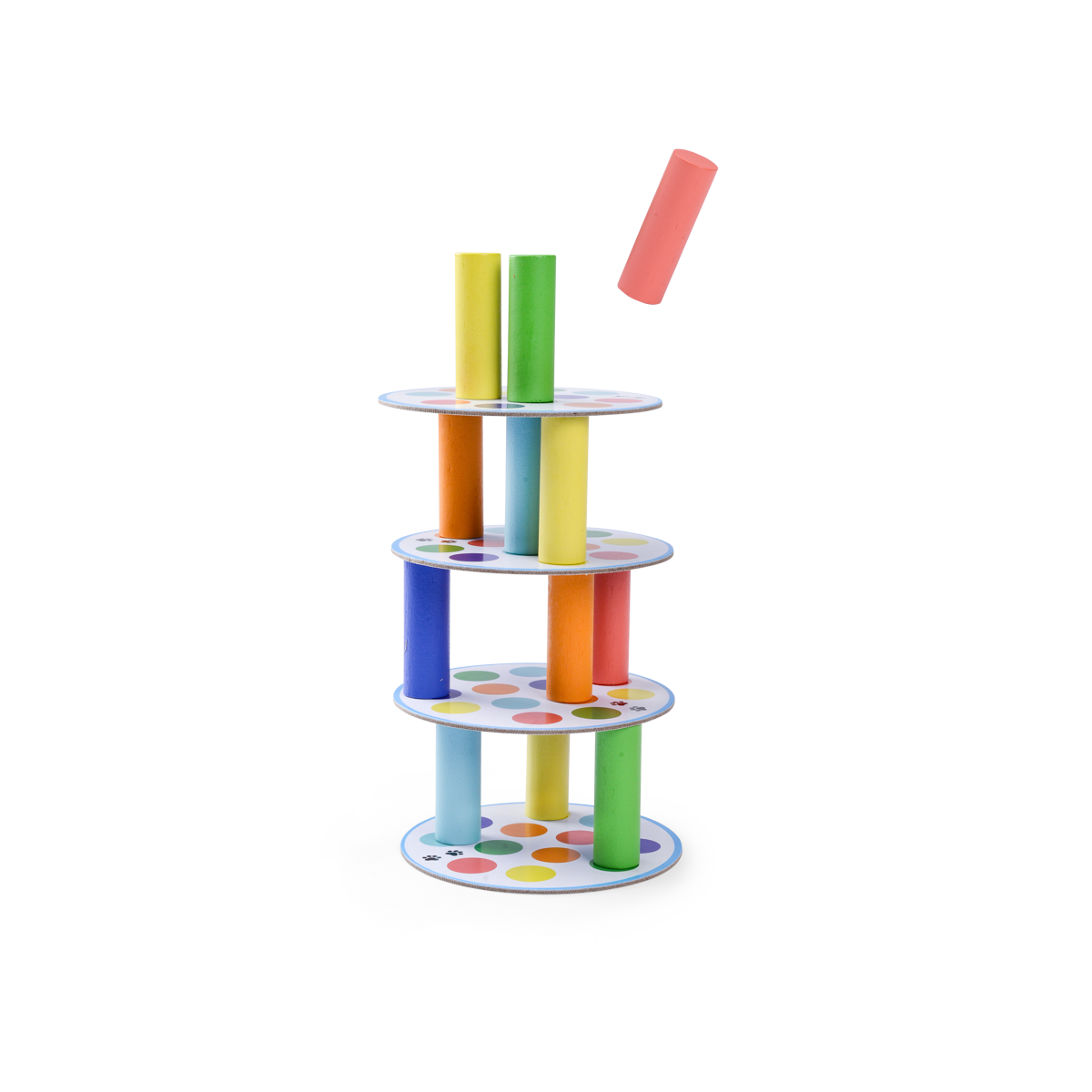 Jeu de societe Mega tour Les Loufoques Moulin Roty